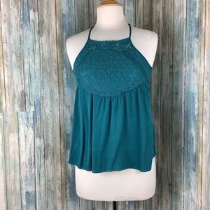 Melrose & Market teal tank top size XS